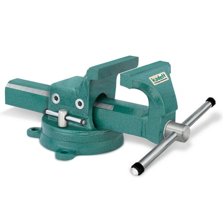 

KANCA - KAD-150 KADETT PARALLEL VISE With 360° Rotating Swivel Base Drop-Forged Bench Vise Jaw Opening(Max) 7 INCH Strong Hand Tools and Machinist Vise Tools & Home Improvement Product Green Colour
