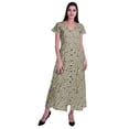 thumbnail image 2 of Moomaya Robe Longue Maxi pour Femmes à Manches Courtes, Robe Formelle/décontractée avec Poches P-TTG, 2 of 6