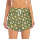 thumbnail image 2 of Balery Shiba Inu Dog And Flower Pantalones cortos deportivos para mujer con forro y dos bolsillos, elásticos, para entrenamiento, gimnasio, yoga-X-Large, 2 of 7