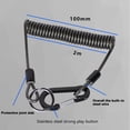 thumbnail image 6 of NIBOLOG Outdoor Hook High Stretch Strong Pulling Force Quick Release Hanging Items Stainless Steel Fishing Automatic Fish Control Rope Outdoor Fishing, 6 of 7