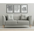 thumbnail image 7 of Kate and Laurel Sylvie San Francisco Modern Map Framed Canvas Wall Art by Jake Goossen, 18x24 Gray, Decorative Map Art for Wall, 7 of 7