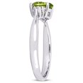 thumbnail image 3 of 4/5 Carat (Ctw) Green Peridot Ring in Sterling Silver, 3 of 5