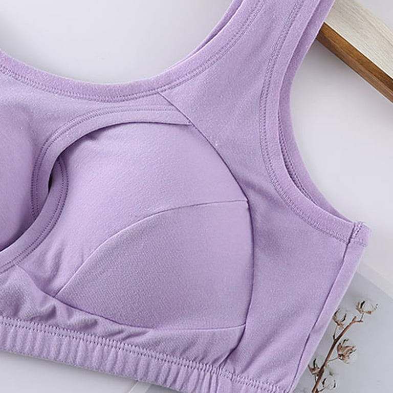Odeerbi Lounge Bras for Women 2024 Breathable Sleep Yoga Cotton