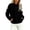 Black, variant on CHGBMOK Women Crew Neck Sweater Long Sleeve Oversized Pullover Tops Ribbed Hem Solid Color Knit Casual Sweaters