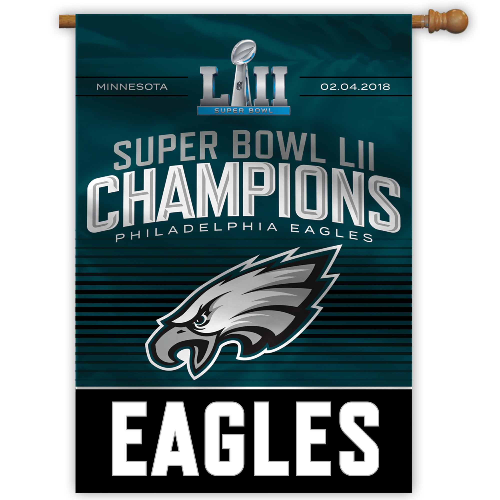 ondsindet Charles Keasing span NFL Philadelphia Eagles Super Bowl LII Champion House Banner - Walmart.com
