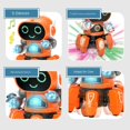 thumbnail image 4 of Kids Glow Music Educational Toy Electric Pet Cute LED Light Musical Dancing Robot Baby Learn To Climb Toy Children Birthday Gift, 4 of 4