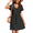 B-black2, variant on Women's Cover Up Swiss Dots Beachwear Coverups 2024 Fashion Tunic Dress