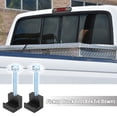 thumbnail image 2 of Unique Bargains 4 Pcs J Shape Hook Crossover Pickup Truck Tool Box Mounting Aluminum Alloy Silver Tone, 2 of 7