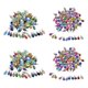thumbnail image 1 of 200x Abalorios de Cristal, Colgantes con de Filigrana, Fabricación de Joyas, 1 of 9