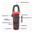 thumbnail image 2 of UNI-T UT203+ Digital Clamp Metre AC/DC Current Auto Range True RMS Max/Min Backlight Multimeter, 2 of 11