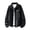 Black, variant on Men's PU Jacket Full Zip Lapel Multiple Pockets Hippie Streetwear Classic Hiking Travel Spring Fall Waterproof Windproof Leather Jacket Gray M