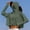#0017-Army Green, variant on Women's UPF50+ Sun Protection Jacket Lightweight Ice Silk UV Outerwear Loose Fit Hoodie with Thumb Holes for Summer Beach Hiking