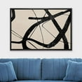 thumbnail image 2 of wall26 Framed Canvas Print Wall Art Mid-Century Dark Black Tan Ring Collage Abstract Shapes Illustrations Modern Art Decorative Bohemian Multicolor for Living Room, Bedroom, Office - 24"x36&quot, 2 of 5
