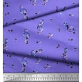 thumbnail image 2 of Soimoi Poly Georgette Fabric Notes Musical Instrument Printed Craft Fabric by The Yard 52 Inch Wide, 2 of 5