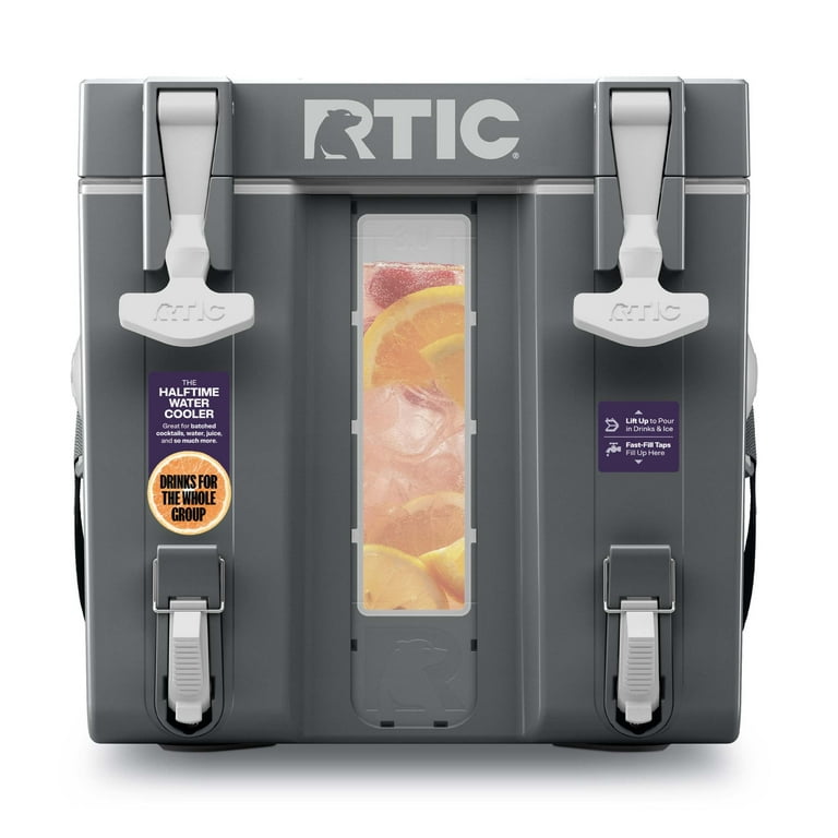 RTIC Halftime Water Cooler, 3 Gallon, Hard-Sided, Dual Fast-Fill