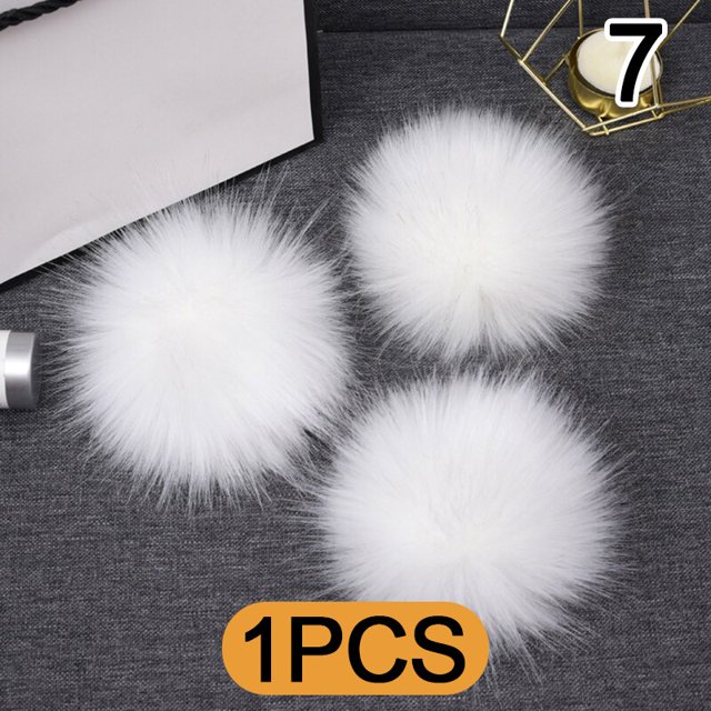 1 unidad de pompones para sombreros, bola de pelo, creatividad decorativa, manualidades DIY para manualidades, pompón, accesorios de piel sintética para juguetes Tan Jianjun unisex