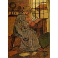 thumbnail image 2 of Ranson, Paul 11x14 Gold Ornate Wood Framed with Double Matting Museum Art Print Titled - Jeune Fille Studieuse, 2 of 4