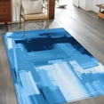 thumbnail image 4 of Area Rug 48×72in, Abstract Blue Graffiti Floor Carpet Living Room Rug, Spotted Oil Painting Art Non-Slip Welcome Mat Indoor Rugs for Bedroom Dining Room, 4 of 9