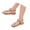 Beige, variant on Jane Wardrobe Women's Bohemian Rhinestone Toe Post Flat Sandals, Non- PU Summer Casual Outdoor Sandals with Floral Decor for Beach & Daily Wear, 1Pair, 37-42