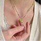 thumbnail image 4 of Sweet Mini Butterfly Necklace Clavicle Chain Necklace Simple Enamel Choker--Gold-Product code 48631 Gold, 4 of 4