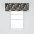 thumbnail image 2 of Asian Window Valance, Branches of Cherry Blossoms Japan Cultural Sakura Flower Symbol of Hope, Curtain Valance for Kitchen Bedroom with Rod Pocket, 54" X 18", Dark Cadet Blue and Pink, by Ambesonne, 2 of 2