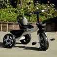 thumbnail image 5 of Lelinta Adjustable Seat Unisex Kids Toddler Tricycle, White, 5 of 8
