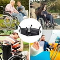 thumbnail image 2 of Luniquz Wheelchair Underneath Bag 600D Oxford Cloth Movable Under Seat Basket for Rollator Walker Black, 2 of 5