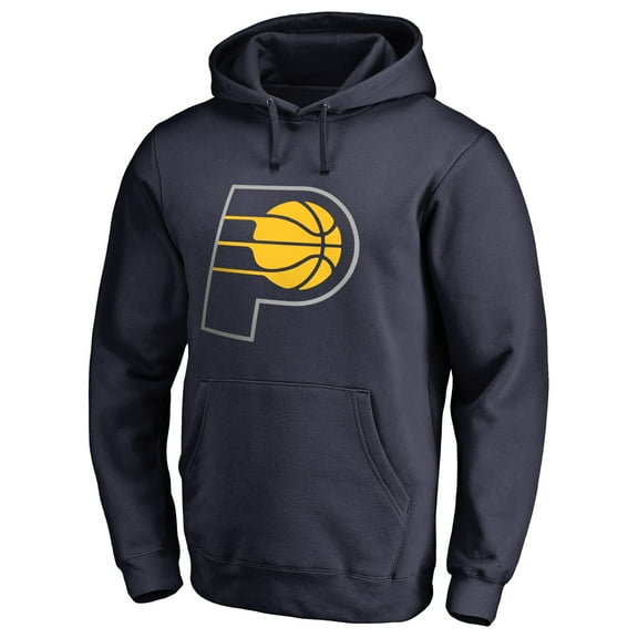 Men's Navy Indiana Pacers Primary Logo Pullover Hoodie