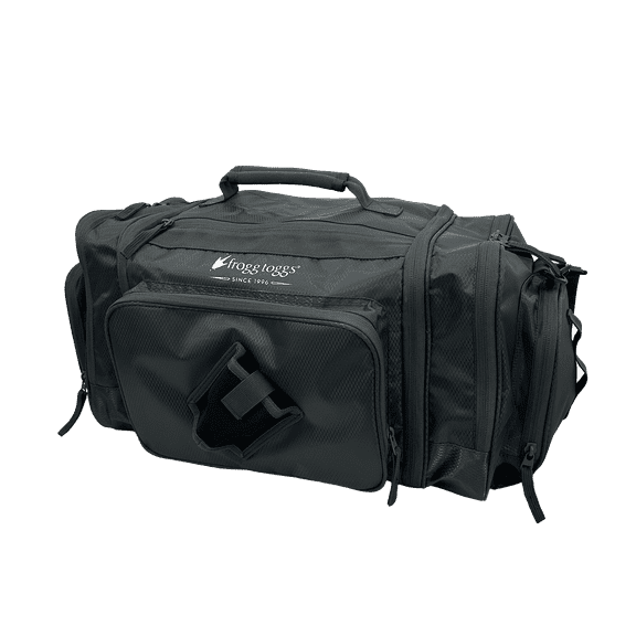 Frogg Toggs 3700 Fishing Tackle Bag with Tray Storage, Clam Shell Style Fishing Bag, Dark Graphite