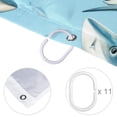 thumbnail image 4 of Shark Waterproof Printed Bathroom Curtain Set with Hooks for Bathroom Decoration, 4 of 5