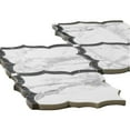 thumbnail image 5 of The Tile Life Stately Hudson Mountain Treasure Arabesque Porcelain Mosaic Wall Tile, 9.5" x 15", 1-Pc., 5 of 13