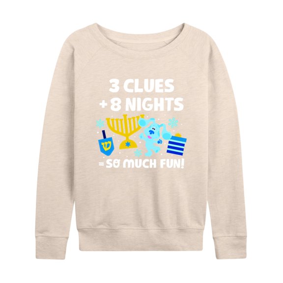 Blue's Clues & You! - A Blue Christmas - Women's Lightweight French Terry Long Sleeve Shirt