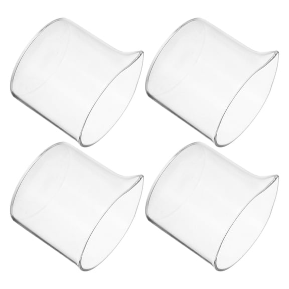 Pawsdot Small Transparent Glass Pitcher for Home Coffee Syrup Dispenser