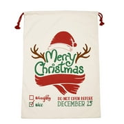 Unilife Christmas Straw Drawstring Bag Beautiful Food Packaging Bag Drawstring Bag