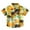 Yellow, variant on Pejock Little Boys Girls Button Down Hawaiian Shirts Short Sleeve Cool Graphic Print Tops T-Shirt Toddler Baby Athletic Shirts Tops, 2-12Years