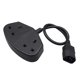 thumbnail image 1 of Universal IEC320-C14 A 2x UK Power Extension Cable 30cm Splitter Computer perfke Cable de alimentación, 1 of 8