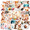 7A, variant on cartoon Squirrel Theme Stickers, Waterproof Squirrel Theme Sticker for Water Bottle Laptop Phone Cases Planner Skateboard Luggage Helmet Party Favor Decor, Ideal for Adults Teens Teacher Rewards