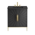thumbnail image 6 of Modway Awaken 30" Solid Wood and MDF Bathroom Vanity in Black, 6 of 7