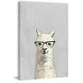 thumbnail image 2 of Marmont Hill White Llama with Glasses III Canvas Wall Art, 2 of 7