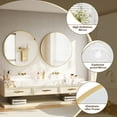thumbnail image 6 of HARRITPURE 36" Rounded Bathroom Wall Mirror Vanity Mirror,Gold, 6 of 8