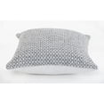 thumbnail image 5 of Laddha Home Designs Handwoven Geometric Diamond Square Throw Pillow - 18" - Gray and White - Set of, 5 of 7