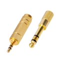 thumbnail image 3 of 8x Adaptador de Auriculares 6.35 mm (1/4 Pulg.) Macho A 3.5 mm Hembra Adaptador , Metal, 3 of 5