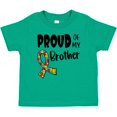 thumbnail image 3 of Inktastic Proud of my Brother Autism Awareness Puzzle Piece Ribbon Boys or Girls Baby T-Shirt, 3 of 5