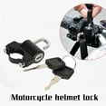thumbnail image 3 of KRONDO Motorcycle Helmet Lock Universal Bicycles Theft Fixed Lock Multi-Function Metal Electric Black 2 Key Security Set, 3 of 9