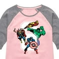 thumbnail image 3 of Marvel The Avengers - Birthday 6 - Toddler And Youth Girls Shirt Tail Raglan, 3 of 4