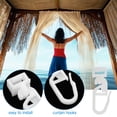 thumbnail image 5 of MLINS 36 Pcs Belt Gazebo Curtain Hooks 3.50X1.20X0.80CM White, 5 of 8