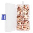 thumbnail image 1 of 60Pcs/Set Terminal Kit Welding Cable Ring Connector with Storage Box Copper Color, 1 of 5