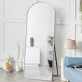 thumbnail image 5 of KDMLR Arched Full Length Floor Mirror 64"x21.1" Full Body Standing Mirror,Black, 5 of 7