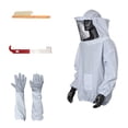 thumbnail image 1 of Apiculture Costume Veste Apiculture Gants de Protection Manches Ruche J Crochet Ruche Outil Ruche Brosse pour Apiculteur Fournitures Ruche Ensemble d'Outils, 1 of 7
