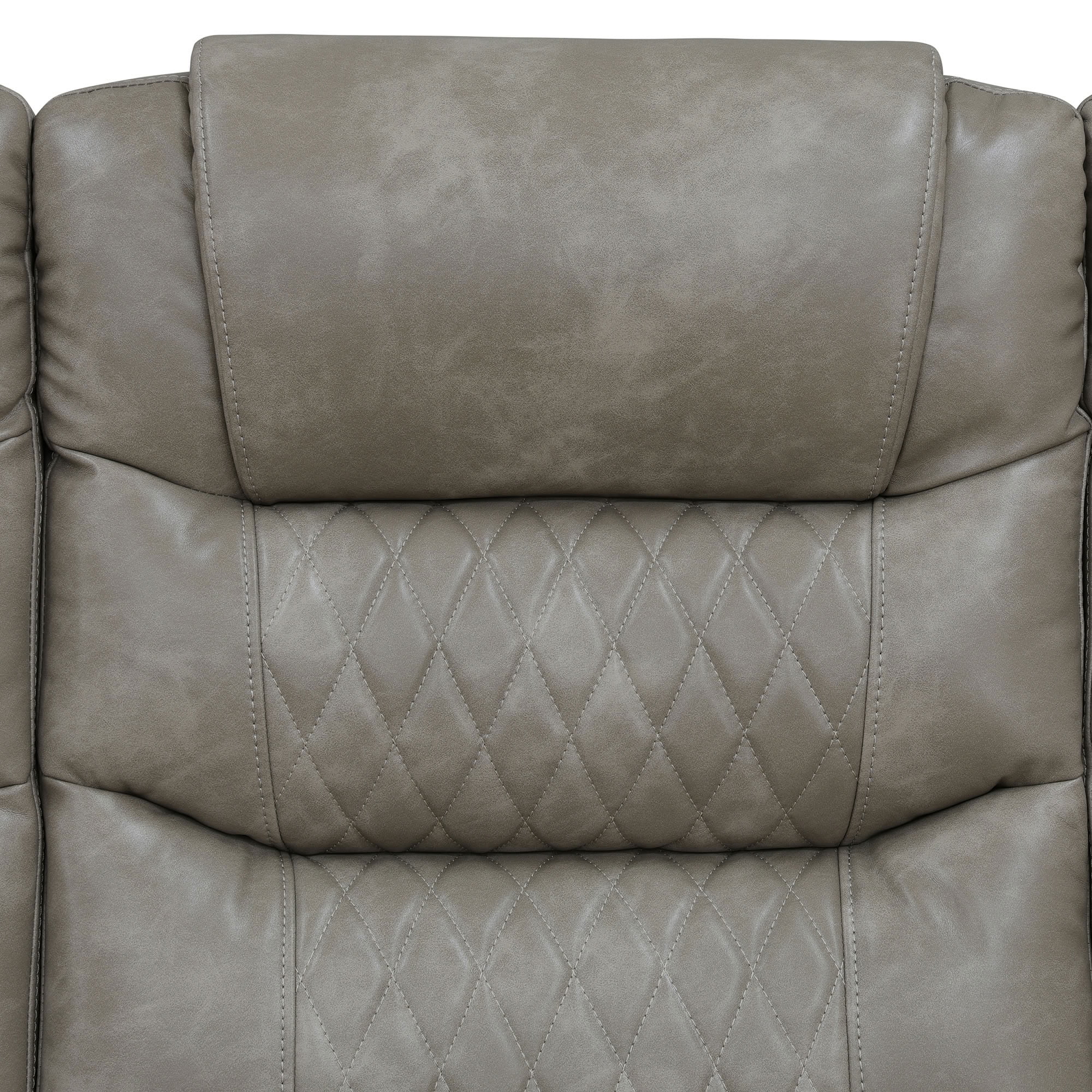 MAYEERTY Power Reclining L-Shaped Sectional Sofa, Leather Recliner with USB Charging, LED Lights & Storage for Living Room
